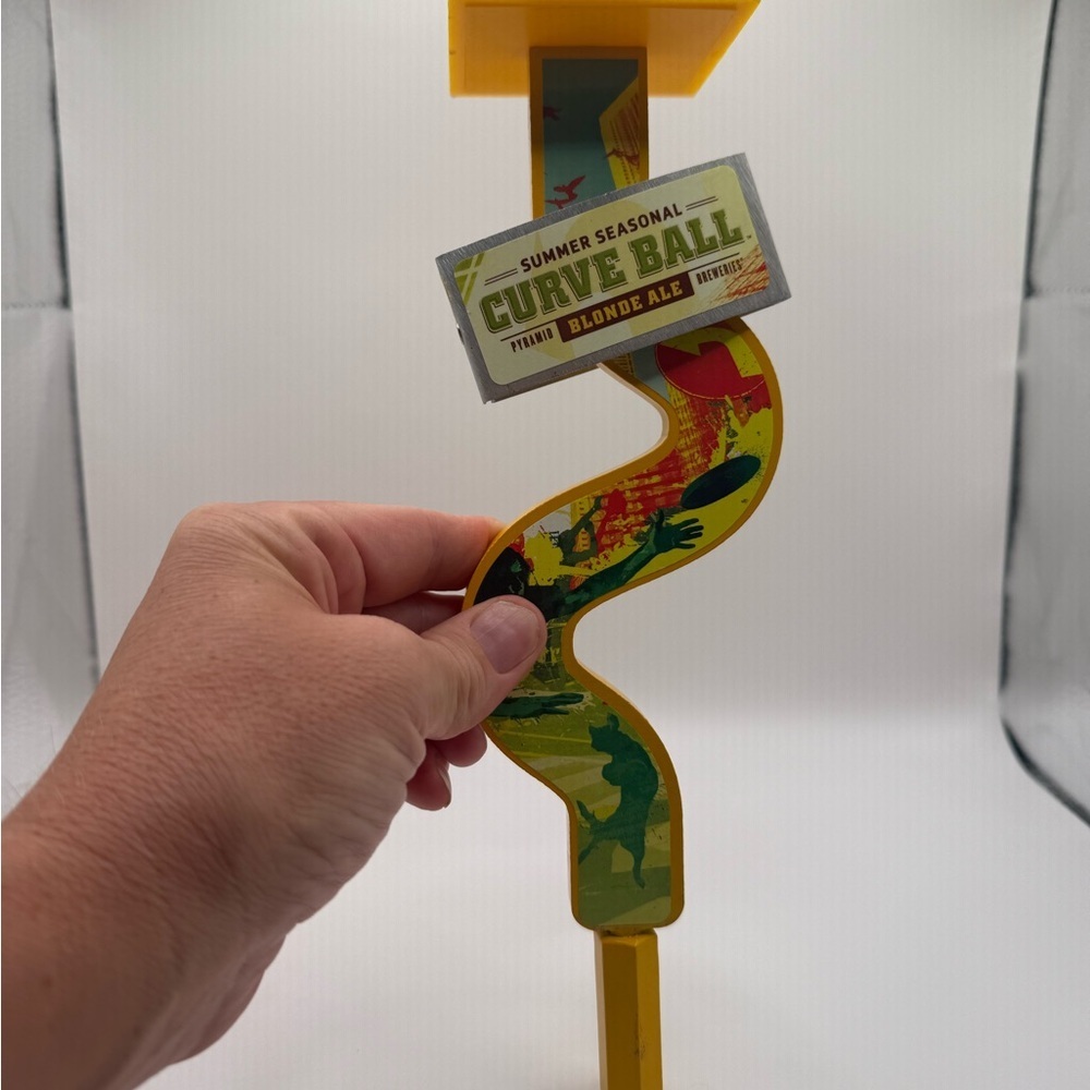 Pyramid Curve Ball Blonde Ale Tap Handle Beer Tap Summer Seasonal Draft Bar